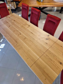 Stół dębowy 160+ (2x 40) x 90 cm