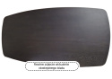 Stół Xooon Arvada 250 x 110 cm Oval lity dąb onyx