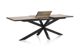 Stół H&H Avalox/ Avalon 160 + 50 x 98 cm driftwood centralna noga