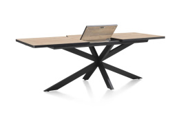 Stół H&H Avalox/ Avalon 190 + 50 x 98 cm driftwood centralna noga