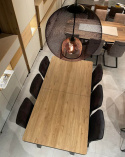 Stół H&H Avalox/ Avalon 190 + 50 x 98 cm vintage oak nogi X/V/4