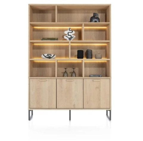 [na zamówienie] Bufet Castello Henders& Hazel 150 cm z 3 drzwiami i 9 wnękami (+ LED)