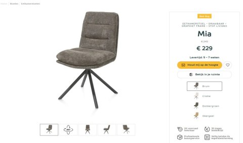 [na zamówienie] Krzesło Mia Henders& Hazel brązowe