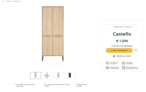 [na zamówienie] szafka Castello Henders& Hazel 85 cm z 4 drzwiami