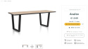 Stół H&H Avalox/ Avalon 230 x 98 cm natural oak