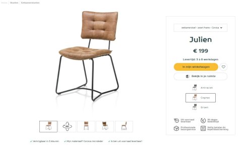 [na zamówienie] Krzesło Julien Henders& Hazel koniakowe