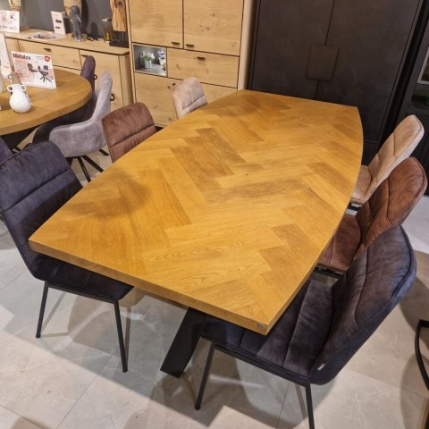 (K) Stół H&H Metaluxe 210 x 110 cm natural defekt (K) Stół H&H Metaluxe 210 x 110 cm natural defekt