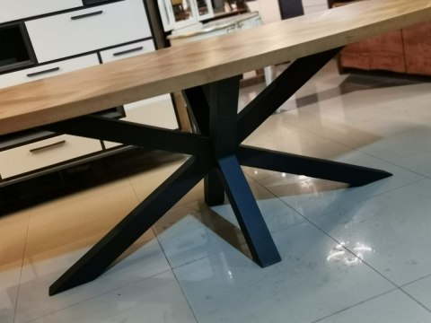 (K) Stół H&H Metaluxe 210 x 110 cm natural defekt (K) Stół H&H Metaluxe 210 x 110 cm natural defekt