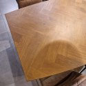 (K) Stół H&H Metaluxe 210 x 110 cm natural defekt