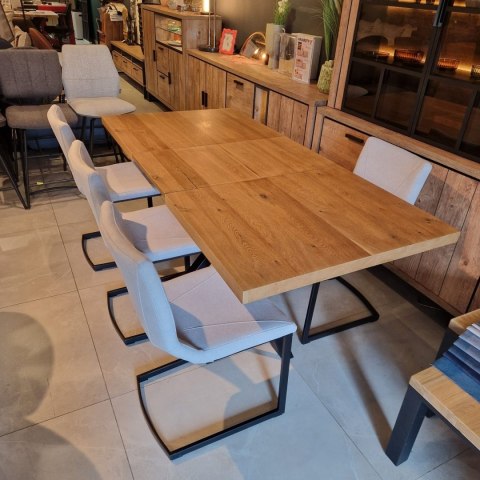 (K, od ręki) Rozkładany stół Metalox 140 + 50 x 90 cm centralna noga (K, od ręki) Rozkładany stół Metalox 140 + 50 x 90 cm centralna noga