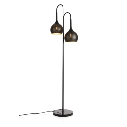[na zamówienie] Lampa Podłogowa Perforowana ARJEN Czarno-Złota COCO Maison