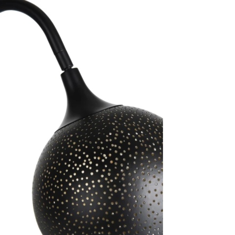 [na zamówienie] Lampa Stołowa Perforowana ARJEN Czarno-Złota COCO Maison