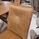 Nowoczesne krzesło do jadalni Bella Austin, 100% Mikrofibra Cognac (Habufa)