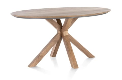 Stół do jadalni owalny TRAPANI, 150x120 cm, fornir z wędzonego mango Xooon Stół do jadalni owalny TRAPANI, 150x120 cm, fornir z wędzonego mango Xooon