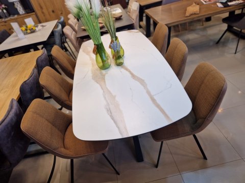 Stół nierozkładany Xooon Montello 200 x 100 cm white ceramika na szkle hartowanym Stół nierozkładany Xooon Montello 200 x 100 cm white ceramika na szkle hartowanym