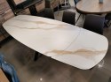Stół rozkładany Xooon Montello 200 + 2 x 50 cm x 100 cm white ceramika na szkle hartowanym