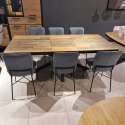 Zestaw stół AVALOX 160+50 x 98 cm+ 6 krzeseł QUINT