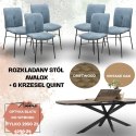 Zestaw stół AVALOX 190+60 x 110 cm+ 6 krzeseł QUINT