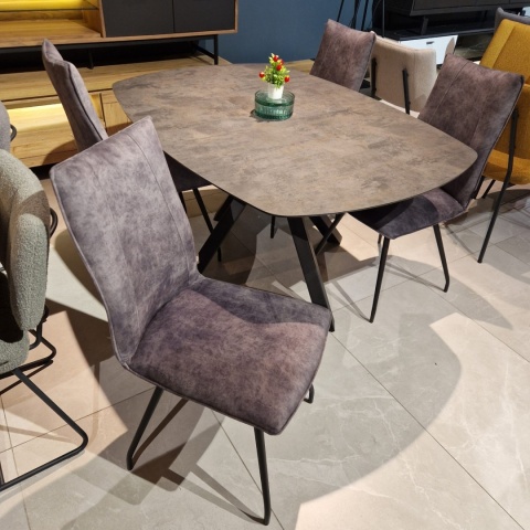 Zestaw stół MASURA Xooon 150 x 105 cmi 4 krzesła Monaco Zestaw stół MASURA Xooon 150 x 105 cmi 4 krzesła Monaco