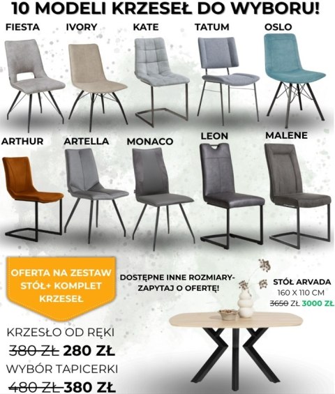 Zestaw stół Xooon Arvada 160 x 110 cm + komplet krzeseł Zestaw stół Xooon Arvada 160 x 110 cm + komplet krzeseł