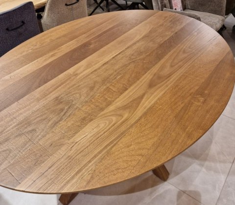 (K) Stół do jadalni owalny TRAPANI, 150x120 cm, fornir z wędzonego mango Xooon (K) Stół do jadalni owalny TRAPANI, 150x120 cm, fornir z wędzonego mango Xooon