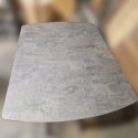 [M od ręki, Defekt] Stół rozkładany Pavalon 140-190x100 cm na centralnej nodze, blat Primo Laminato (HPL) w kolorze antracytowym