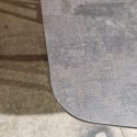 [M, od ręki] Największy stół rozkładany Pavalon 200-278x100 cm na centralnej nodze, blat Primo Laminato (HPL), kolor antracyt