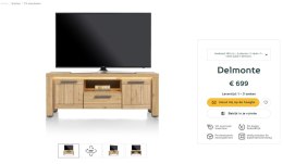 (R) Szafka RTV Delmonte 140 cm Henders& Hazel