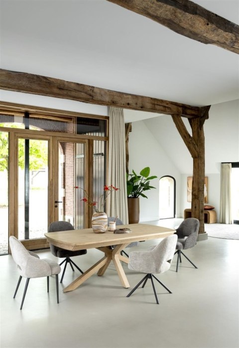 Stół rozkładany NYON Henders & Hazel 200-280x100 cm, fornir dębowy, kolor natural sand Stół rozkładany NYON Henders & Hazel 200-280x100 cm, fornir dębowy, kolor natural sand