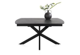 [na zamówienie] Stół rozkładany Pavalon 140-190x100 cm na centralnej nodze, blat Primo Laminato (HPL) w kolorze antracytowym