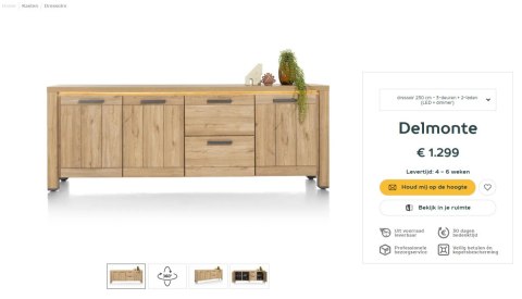 (M, defekt) Komoda Delmonte 230 cm Henders& Hazel (M, defekt) Komoda Delmonte 230 cm Henders& Hazel