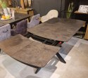 [M od ręki, Defekt] Stół rozkładany Pavalon 140-190x100 cm na centralnej nodze, blat Primo Laminato (HPL) w kolorze antracytowym