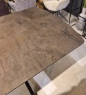 [M od ręki, Defekt] Stół rozkładany Pavalon 140-190x100 cm na centralnej nodze, blat Primo Laminato (HPL) w kolorze antracytowym