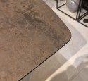 [M od ręki, Defekt] Stół rozkładany Pavalon 140-190x100 cm na centralnej nodze, blat Primo Laminato (HPL) w kolorze antracytowym