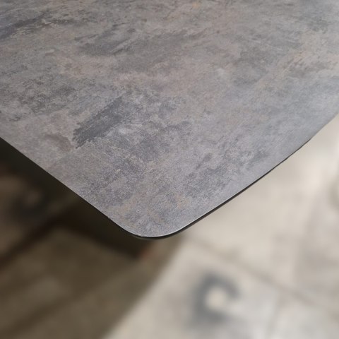 [K, od ręki DEFEKT #1] Największy stół rozkładany Pavalon 200-278x100 cm na centralnej nodze, blat Primo Laminato ANTRACYT