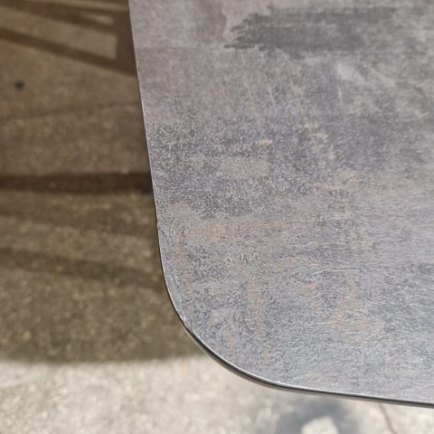 [K, od ręki DEFEKT #1] Największy stół rozkładany Pavalon 200-278x100 cm na centralnej nodze, blat Primo Laminato ANTRACYT