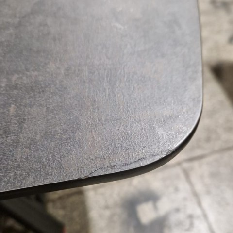 [K, od ręki DEFEKT #1] Największy stół rozkładany Pavalon 200-278x100 cm na centralnej nodze, blat Primo Laminato ANTRACYT