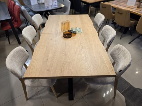 [K, od ręki] Stół rozkładany Nyborg/ Metalox Henders& Hazel 190-240 cm dąb organiczna krawędź