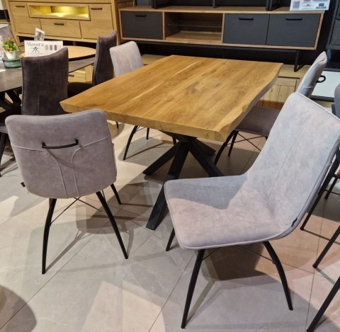 Zestaw stół H&H Metalox 130 x 90 + komplet krzeseł Zestaw stół H&H Metalox 130 x 90 + komplet krzeseł