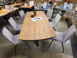 Zestaw stół H&H Pavalon 200+ 78 x 100 cm + komplet krzeseł