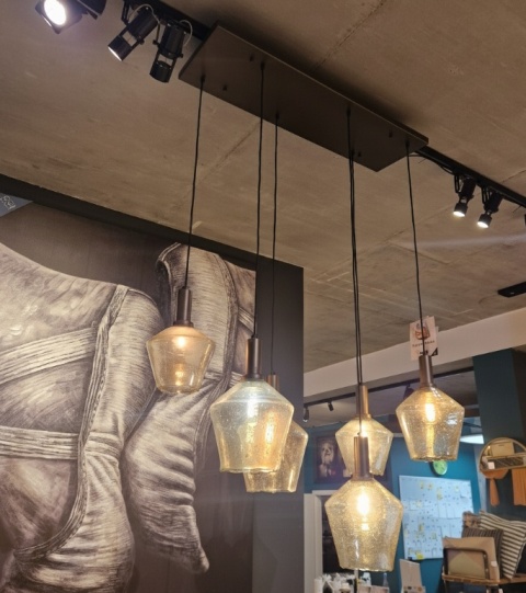 [na zamówienie] Lampa wisząca Amy 110 cm - Gold - Coco Maison