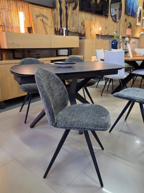 [na zamówienie] Stół Lazio Henders& Stół rozkładany z blatem caramicznym 140 x 100 cm (+ 2 x 35 cm)