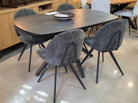 [na zamówienie] Stół Lazio Henders& Stół rozkładany z blatem caramicznym 140 x 100 cm (+ 2 x 35 cm)