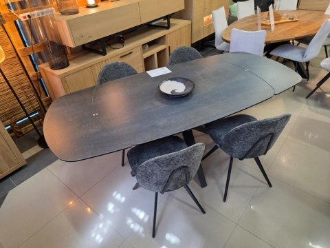 [na zamówienie] Stół Lazio Henders& Stół rozkładany z blatem caramicznym 140 x 100 cm (+ 2 x 35 cm)