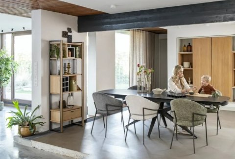 [na zamówienie] Stół rozkładany Lazio 170-250x100 cm, blat ceramiczny, kolor antracyt