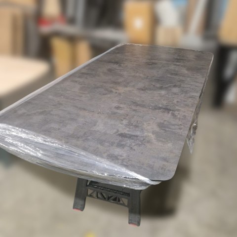 [T, od ręki DEFEKT#2] Największy stół rozkładany Pavalon 200-278x100 cm na centralnej nodze, blat Primo (HPL), kolor antracyt