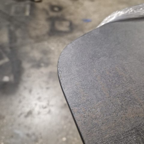 [T, od ręki DEFEKT#2] Największy stół rozkładany Pavalon 200-278x100 cm na centralnej nodze, blat Primo (HPL), kolor antracyt