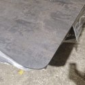 [M, od ręki DEFEKT#2] Największy stół rozkładany Pavalon 200-278x100 cm na centralnej nodze, blat Primo (HPL), kolor antracyt