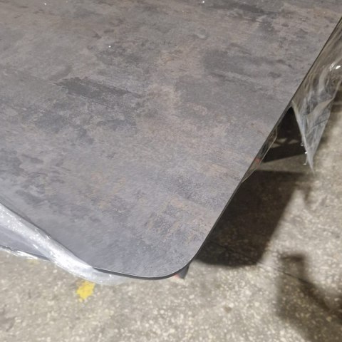 [T, od ręki DEFEKT#2] Największy stół rozkładany Pavalon 200-278x100 cm na centralnej nodze, blat Primo (HPL), kolor antracyt