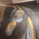 Obraz na sklejce "Arystokrata Nocy" 103x140 cm - unikatowe, ręcznie malowane dzieło S. Biedroń